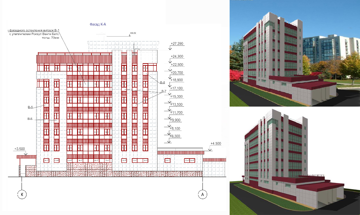 Административное здание общей площадью 4000 м ², со встроенным паркингом на 40 машиномест по адресу: г. Санкт-Петербург, Литовская улица участок 1 (юго-восточнее дома 9 литера А по Новолитовской ул.)